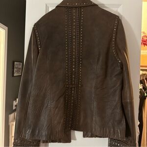 Double D Ranch Brown Bomber Jacket